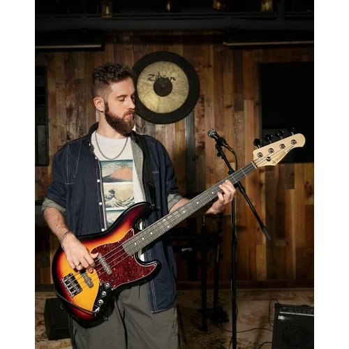 Donner DJB-510D JB-Style Bas Gitar (Sunburst) 7