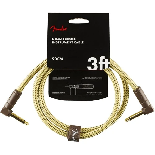 Fender Deluxe L/L Uçlu 90cm Tweed Patch Kablosu 2
