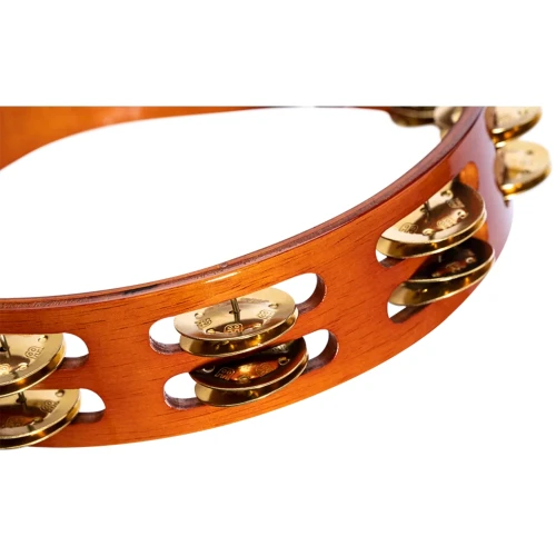 Meinl TA2B-AB Brass Jingle 2-Rows Hand Tamburin (Antique Brown) 5