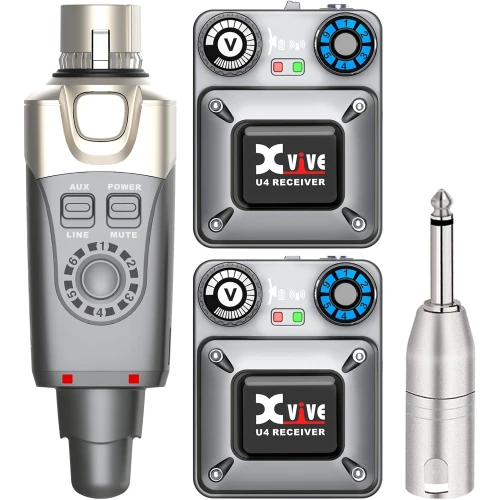 Xvive XV-U4R2 1 Verici + 2 Alıcılı Kablosuz In-ear Monitör Sistemi 1