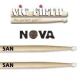 VICFIRTH N5AN BAGET NOVA 5A NYLON TIP, HICKORY, 16\"x0.565\" 1