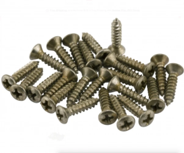 Fender Road Worn Pickguard/Control Plate Screws 24 Gitar Yedek Parça 1