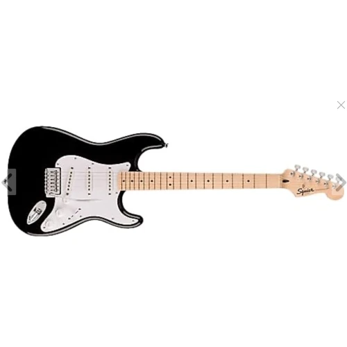 Squier Sonic Stratocaster Akçaağaç Klavye WPG Black Elektro Gitar 3