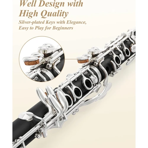 Eastar ECL-400 Black Ebonite Si Bemol Klarnet 3