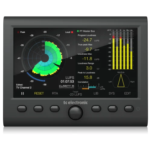 TC Electronic CLARITY M USB Bağlantılı Stereo ve 5.1 Ses Yüksekliği Ölçer 1
