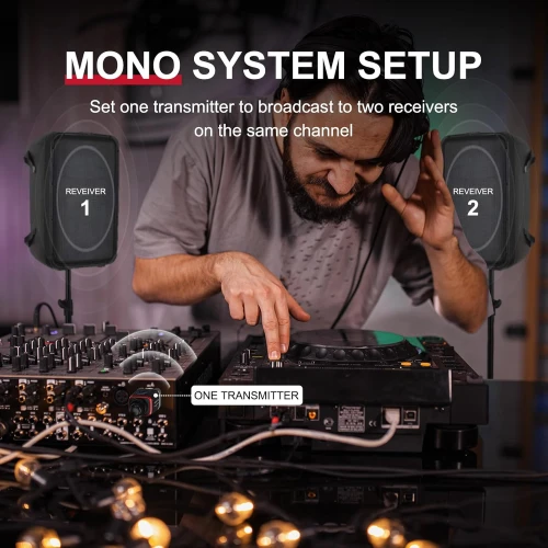 Xvive XV-U35D Kablosuz Mikrofon Sistemi - Çift Mikrofon için Set 5