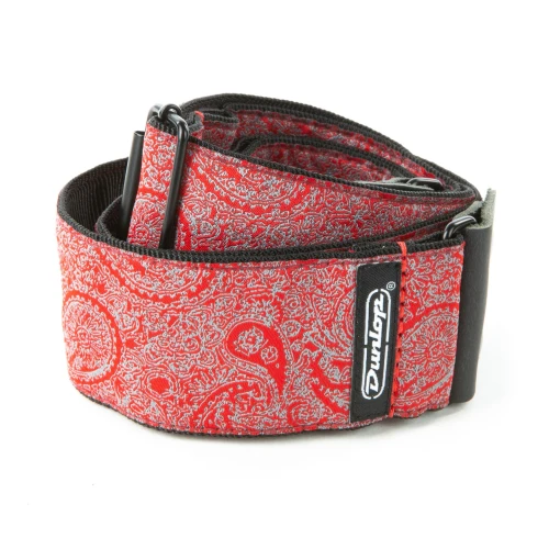 Jim Dunlop D67-11 Gitar Askısı (Jacquard Paisley Red) 2
