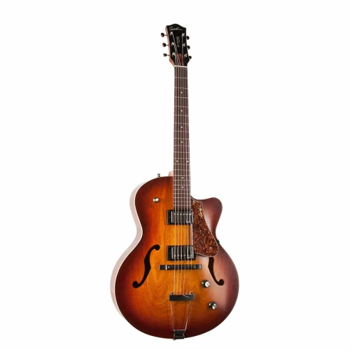 Godin 5th Avenue CW Kingpin II HB Hollowbody Elektro Gitar (Cognac Burst) 2