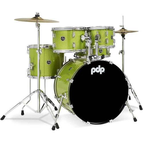 PDP Drums Centerstage 20'' 5-Parça Akustik Davul Seti (Electric Green) 2