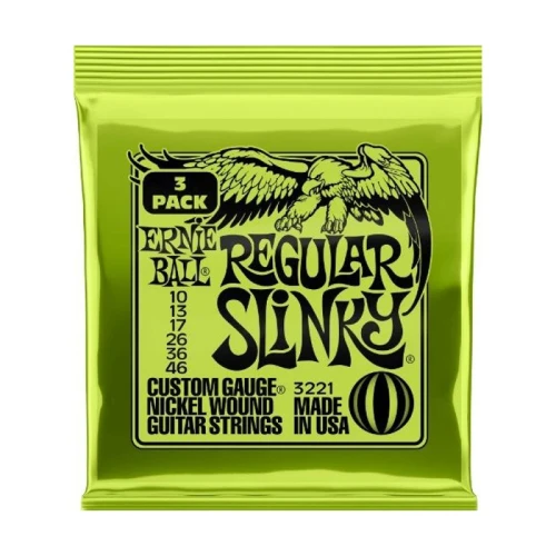 Ernieball P03221 REGULAR SLINKY 3 PACK Elektro Tel (3lü Paket) 2