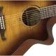 Fender FA-345CE Auditorium 3-Color Tea Burst Elektro Akustik Gitar 5