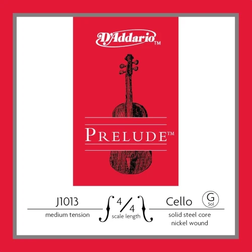 DADDARIO J1013 CELLO TEK TEL, PRELUDE, G-(SOL), 4/4, MEDIUM 3
