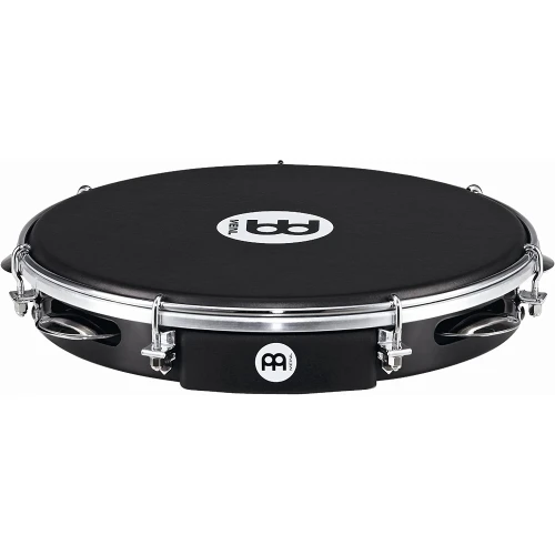 Meinl PA10ABS-BK-NH Pandeiro Napa Head 10'' Tamburin (Siyah) 2