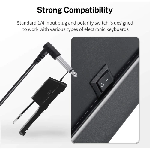 Donner DSP-001 Sustain Pedal (Klavye ve Piyano Uyumlu) 5