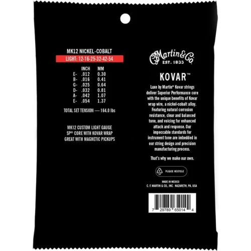Martin Co MK12 Kovar Light (12-54) Akustik Gitar Teli 2