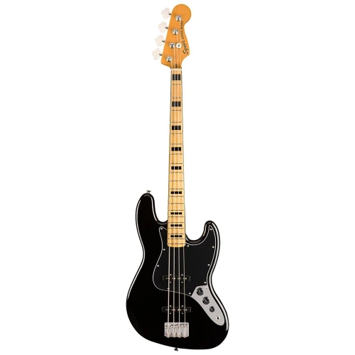 Squier Classic Vibe 70s Jazz Bass Akçaağaç Klavye Black Bas Gitar 2
