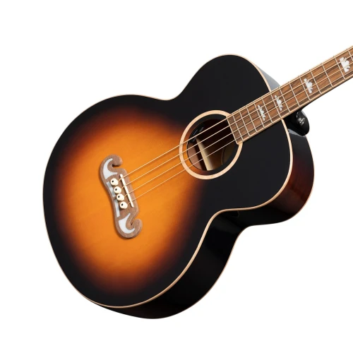 Epiphone El Capitan J-200 Studio Elektro Akustik Bas Gitar (Aged Vintage Sunburst) 2