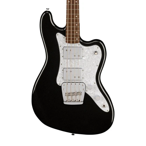 Squier Paranormal Rascal Bass HH Laurel Klavye WPG Metallic Black Bas Gitar 3