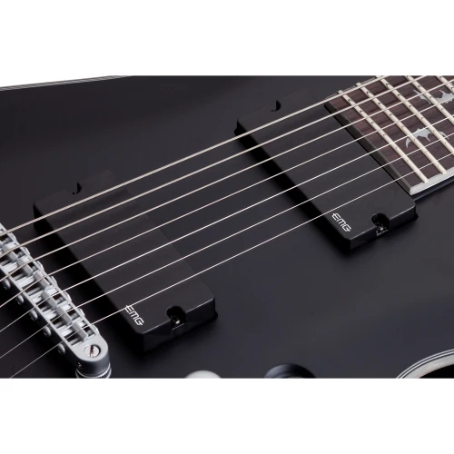 Schecter Damien Platinum-7 Elektro Gitar (Satin Black) 3