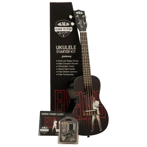 Kala Elvis Viva Las Vegas Concert Ukulele Eğitim Seti 1