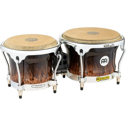 Meinl FWB400BB Free Ride Series 7''/ 8.5'' Bongo Set (Brown Burl) 5