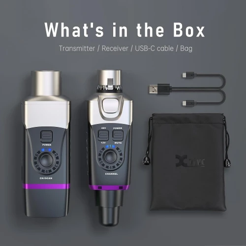 Xvive XV-U35C Kondenser Mikrofonlar için 5.8Ghz Kablosuz Bağlantı Sistemi 8