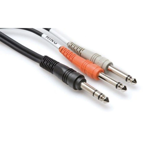 Hosa Technology 1/4'' TRS (M) - Dual 1/4'' TS (M) Insert Kablo 2 m (STP-202) 1