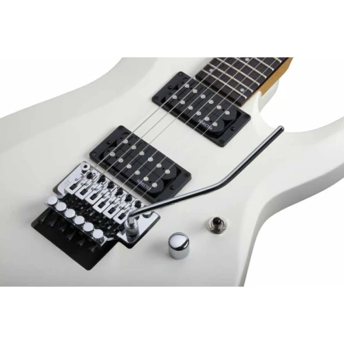 Schecter C-6 FR Deluxe Elektro Gitar (Satin White) 3