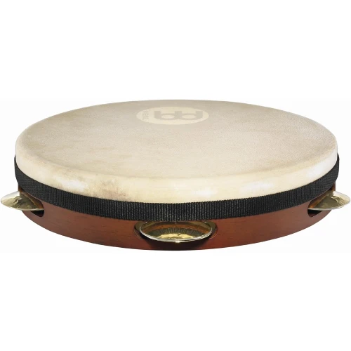 Meinl PA10AB-M 10" Keçi Derisi Pandeiro Tamburin (Antique Brown) 2