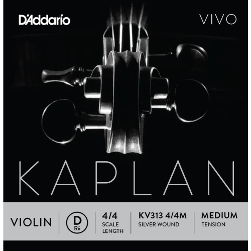 Daddario KV313 Keman Tek Tel, Kaplan Vivo, 4/4, D-(Re), Medium 3
