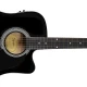 Squier SA-105CE Dreadnought Cutaway Black Elektro Akustik Gitar 4
