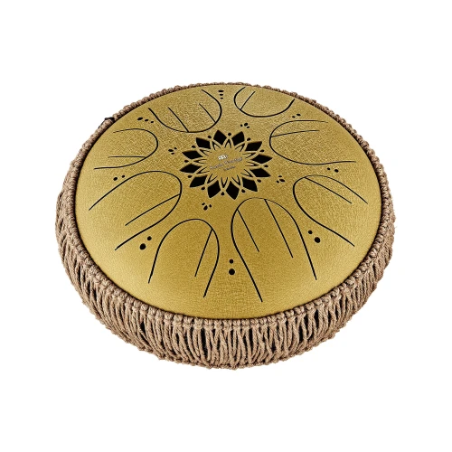 Meinl Sonic Energy 10" Medium Octave Steel Tongue Drum (C Major, 8 Notes, 432 Hz, Gold) 2