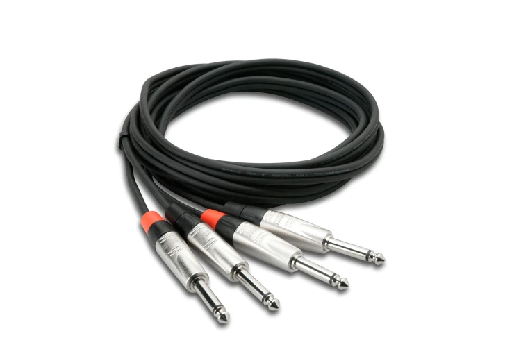 HOSA Pro 1/4&quot;TS (M) - 1/4&apos;&apos; TS (M) Balanssız Çift kablo 1.5 mt. 1