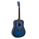 SX SD104KBUS Akustik Gitar (Blue Sunburst) 1