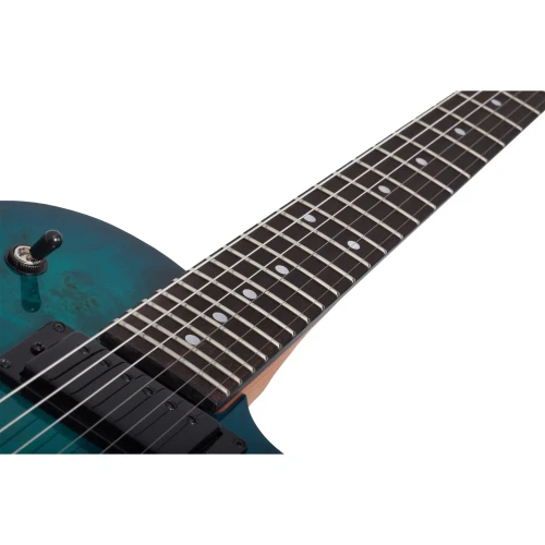 Schecter Solo-II Standard Elektro Gitar (Ocean Blue Burst Burl) 6