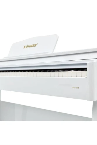 KÖHNER SLP-275 Wh Dijital Konsol Piyano, Bluetooth, Tuş Hassasiyeti, 88 Tuşlu, Kapaklı (ve Tabure ) 5