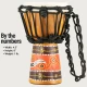 Meinl HDJ5-XXS African Style XX-Small Djembe (Brown Python Design) 2