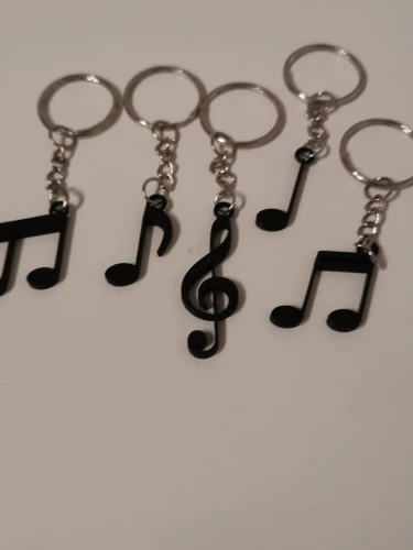 🎶 Müzik Notaları Anahtarlık – 5’li Set 🎶 4