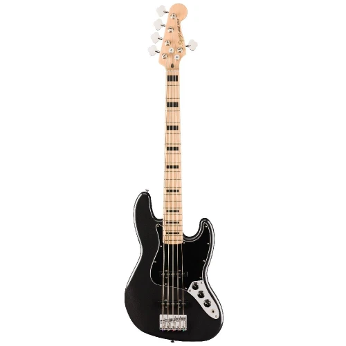 Squier Affinity Active Jazz Bass V Akçaağaç Klavye BPG Black Metallic Bas Gitar 1