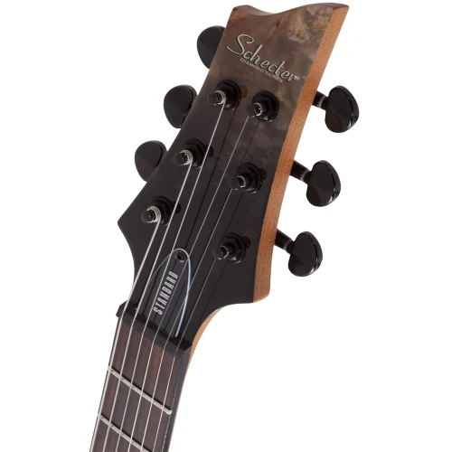 Schecter C-1 Standard Elektro Gitar (Black Fade Burst Burl) 7