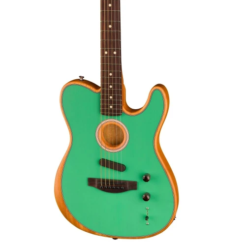 Fender Limited Edition Acoustasonic Player Telecaster Gülağacı Klavye Sea Foam Green Elektro Akustik Gitar 3