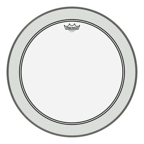 REMO P3-1324-C2 POWERSTROKE® P3 24 inç Bas Davul Derisi 1
