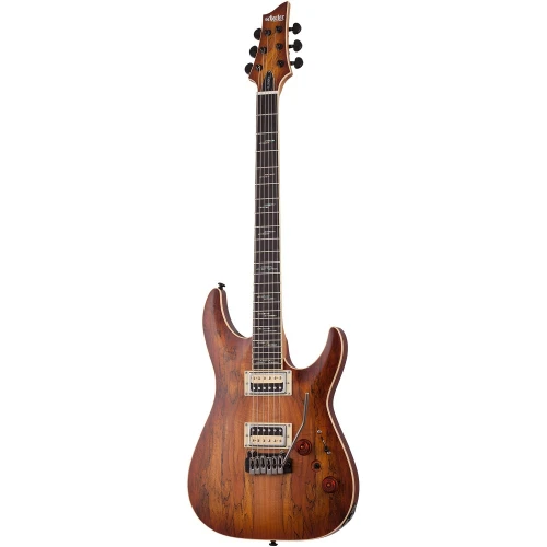 Schecter C-1 Exotic Spalted Maple Elektro Gitar (Satin Natural Vintage Burst) 1