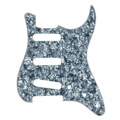 Fender Pickguard Strat 11 Hole S/S/S 4-Ply BLK Pearl 1