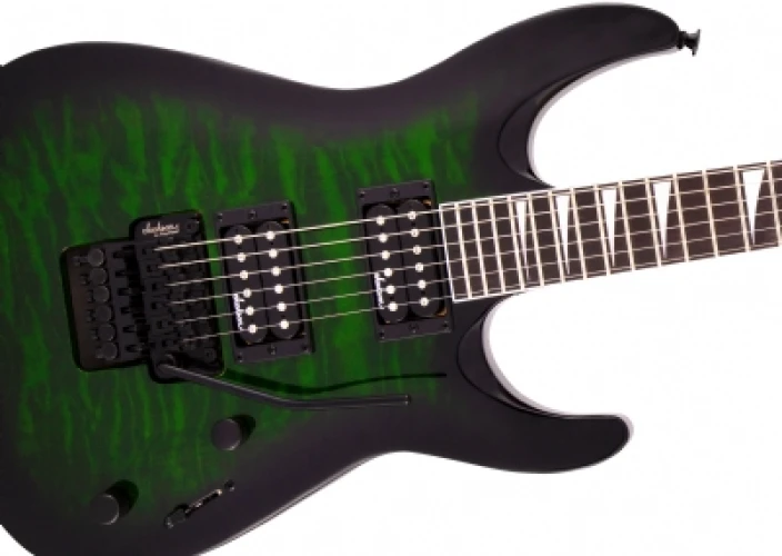 Jackson JS Dinky Arch Top JS32Q DKA Amaranth Klavye Transparent Green Burst Elektro Gitar 5