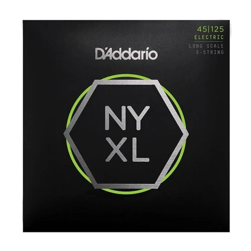 DADDARIO NYXL45125 BASS GİTAR TEL SETİ, NYXL SERİSİ, LONG SCALE, 5 TELLİ 2