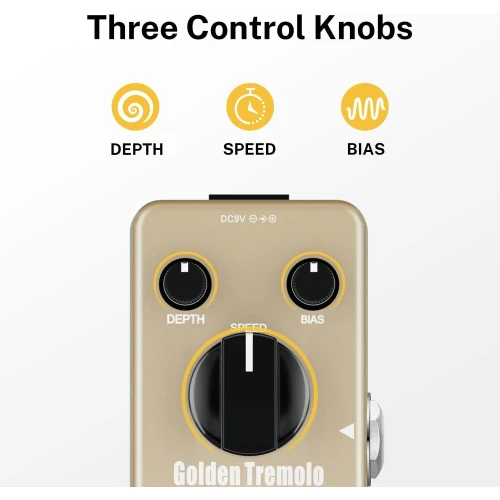 Donner Golden Tremolo Analog Efekt Pedalı 3