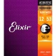 Elixir 16052 Nanoweb Phosphor Bronze Akustik Gitar Teli (12-53) 1