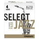 D\'Addario Woodwinds Select Jazz Alto Saksafon Kamışı No:4 Hard 1