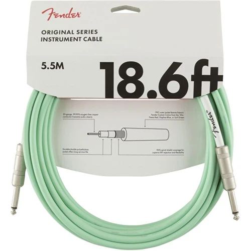 Fender Original 5m Surf Yeşil Enstrüman Kablosu 2